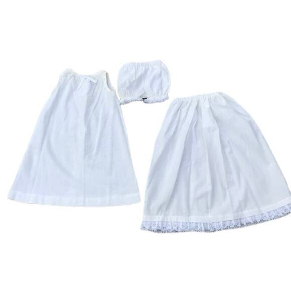 Victorian Handmade Baby Christening 3 piece gown set - Picture 1 of 9